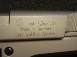 Продам Walther CP88 Umarex 4.5мм никелированный +баллоны+ пули пересылка (СПБ)