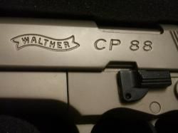 Продам Walther CP88 Umarex 4.5мм никелированный +баллоны+ пули пересылка (СПБ)