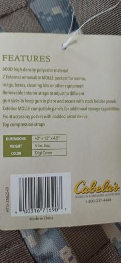 2 новых чехла  Cabelas(тактика) и Vektor