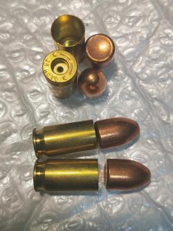 45 ACP и 45 Long Colt - пули и гильзы. Новые. 