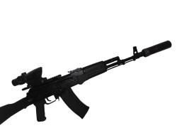 АК-74М СХП с банкой Alfa Arms 