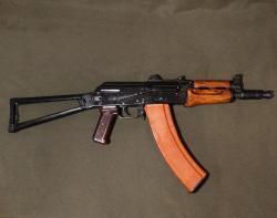 АКС-74У охолощенный автомат Калашникова (АКСУ) 1993г., 1983г. ТОЗ,  5.45х39 СХП