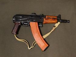 АКС-74У охолощенный автомат Калашникова (АКСУ) 1993г., 1983г. ТОЗ,  5.45х39 СХП