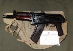 АКС-74У охолощенный автомат Калашникова (АКСУ) 1993г., 1983г. ТОЗ, 5.45х39 СХП