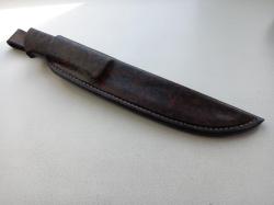 Нож из дамасской стали (Нож из каски)