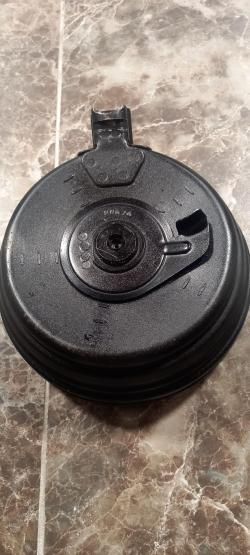 Барабанный магазин «бубен» под патрон 7,62х39 для РПК, АК, АКМ на 75мест..