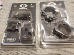 База крепления Sako Short S1700956 + Кольца Sako 30 LO S1300929