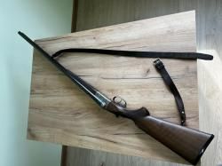 Бельгийка  Бельгия, Льеж. Двуствольное охотничье ружьё 16×70, boxlock Anson & Deeley.