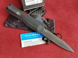 Benchmade 3400BK Autocrat D/A OTF Automatic Knife Black G-10 (3.71" Black)