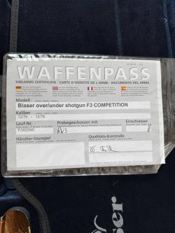 Blaser F3 competition LUX