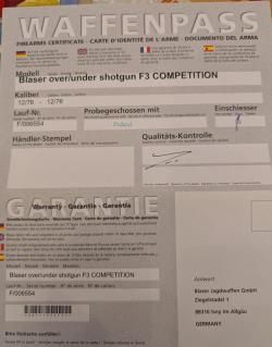 Blaser F3 Competition