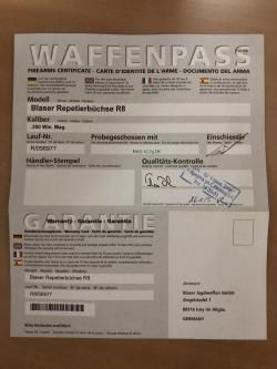 Blaser R8 Professional 300WinMag нулевый 1.5м с прицелом Leupold
