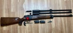 Blaser R8, три ствола: 9.3x62, 30-06, 223