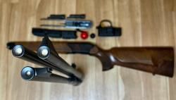 Blaser R8, три ствола: 9.3x62, 30-06, 223
