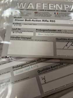 Blaser R93 в 3 стволах (.30-06 / .223 Rem / 9,3×62)