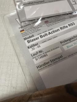 Blaser R93 в 3 стволах (.30-06 / .223 Rem / 9,3×62)