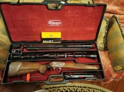 BLASER R93 два ствола 8*68S и 223REM и 2 прицела Svarovski
