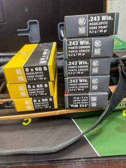 Blazer r93 с двумя стволами 8x68S и .243win, тепловизор gsci tws3050cg, оптика zeiss