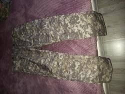 Брюки на флисе комуфляж