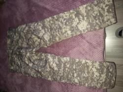 Брюки на флисе комуфляж