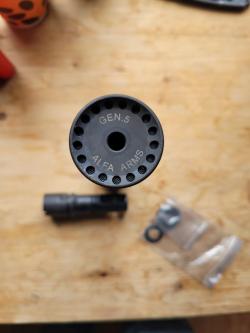 БЫСТРОСЪЁМНЫЙ модератор и ДТК ALFA ARMS