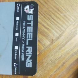 Кольца CСОР USA 30 мм/стальные SR-Q3004WH высокие