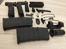 Цевьё впо 205 (вепрь 12) с накладкой, сайга и 308 , спуск мр 18, рукоятки, кронштейн 