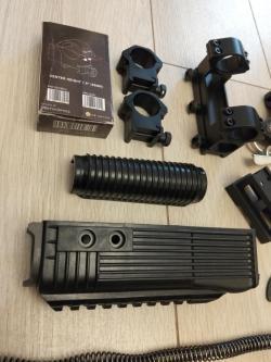 Цевьё впо 205 (вепрь 12) с накладкой, сайга 308, кронштейн тепло прицела аркон кольца и др