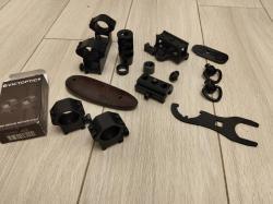 Кольца 25 высокие, ключ приклада, дтк ВПО вепрь гайка защиты резьбы антабка вивер и др