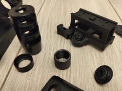 Кольца 25 высокие, ключ приклада, дтк ВПО вепрь гайка защиты резьбы антабка вивер и др