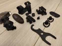 Кольца 25 высокие, ключ приклада, дтк ВПО вепрь гайка защиты резьбы антабка вивер и др