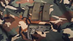 Приклад+рукоять+магазины хаки для ar15