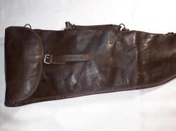 ЧЕХОЛ КОЖАНЫЙ ОХОТНИЧЬЕГО РУЖЬЯ 