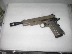 Colt M1911 FDE M45A1 KJW с тюнингом на мощность