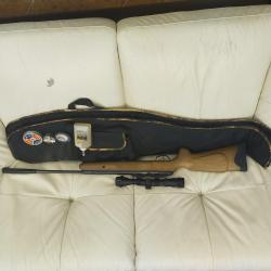 Crosman Venom Nitro пневматическая винтовка с оптическим прицелом, до 7 Дж, состояние как новая, с чехлом и пульками.