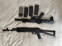 Cyma АКС-74Н (CM040) и King Arms MP556 M-LOK SD