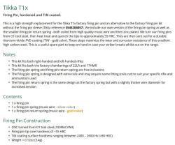 Экстрактор и ударник для Remington 700, 870, 1100, 11-87 + Bergara B14 + Tikka Sako Savage