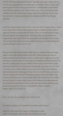 Экстрактор и ударник для Remington 700, 870, 1100, 11-87 + Bergara B14 + Tikka Sako Savage