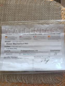 Дополнительный ствол Blaser R93. 7mm Blaser mag