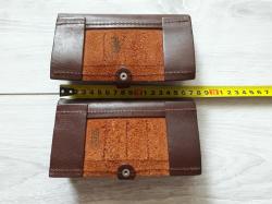 Два кожаных подсумка на поясной ремень