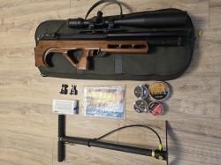 Эдган матадор стандарт 5.5/EDgun Matador R3M 5.5, standard, 3 дж., ложе орех. Комплектом