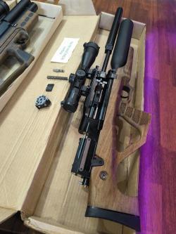 Егерь с колбой и прицелом НОВЫЙ для Охоты и Вилка Vl12 Gen2 с прицелом