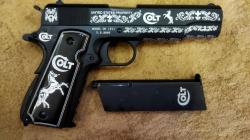 Эксклюзивный страйкбольный пистолет Colt M1911 WE-E001A в тюнинге.