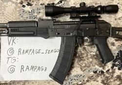 E&L АКС74М (EL-A107S) — сталь, ТО, состояние как новый + оптика. Полный комплект.