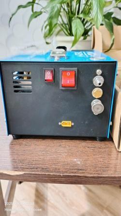 Электрический насос для псп пневматики 300бар 220в/12в новый в упаковке.