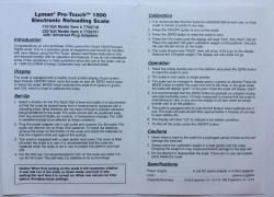 Электронные весы Lyman Pro-Touch 1500