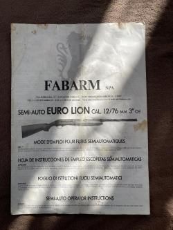 FABARM Euro Lion MK III (MK3) combo