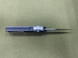 Фронтальный нож Microtech Черно-серый