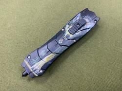 Фронтальный нож с волком 