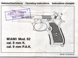 Газовый пистолет Reck Miami Mod.92